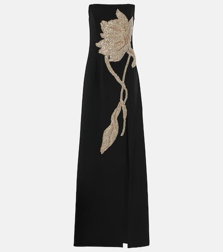Robe longue Fara en crêpe à fleurs - Costarellos - Modalova