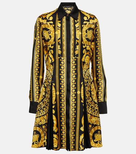 Robe chemise Barocco en soie - Versace - Modalova