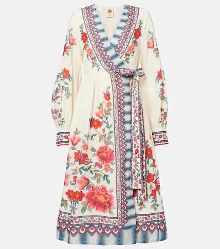 Robe portefeuille Mosaic Garden en coton - Farm Rio - Modalova