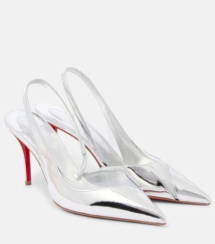Escarpins slingback Posticha 80 en cuir métallisé - Christian Louboutin - Modalova