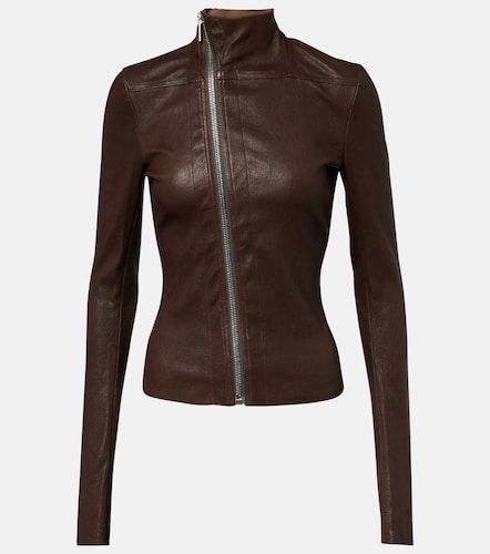 Veste Gary en cuir et coton mélangé - Rick Owens - Modalova