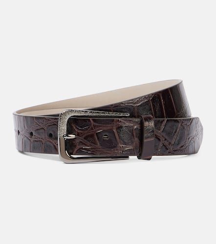 Ceinture en cuir embossé - Brunello Cucinelli - Modalova