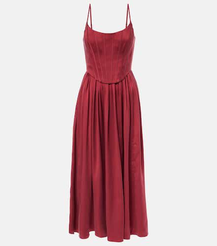 Robe midi en satin de soie - Zimmermann - Modalova