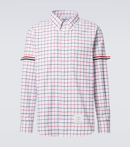 Chemise RWB Stripe en coton à carreaux - Thom Browne - Modalova