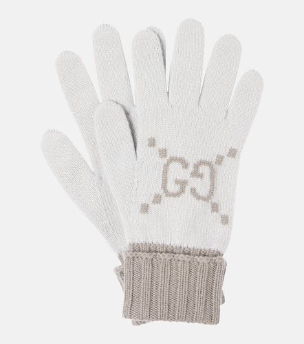 Gants GG en jacquard de cachemire - Gucci - Modalova