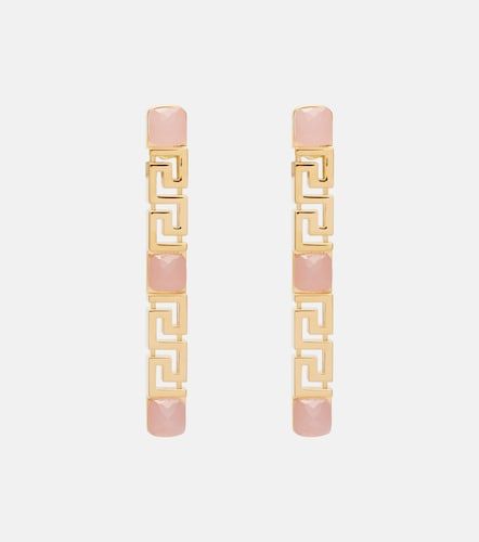 Boucles d'oreilles pendantes Greca - Versace - Modalova