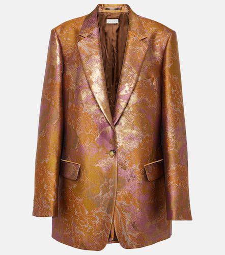 Blazer imprimé métallisé - Dries Van Noten - Modalova