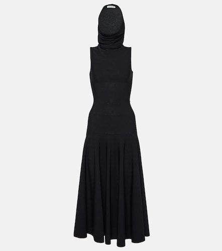 Alaïa Robe midi en jersey à capuche - Alaia - Modalova