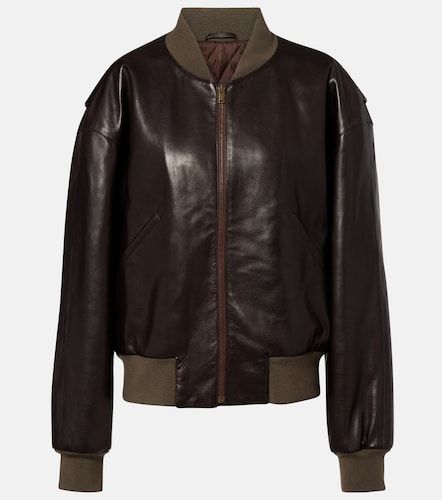Veste bomber Morisel en cuir - The Row - Modalova