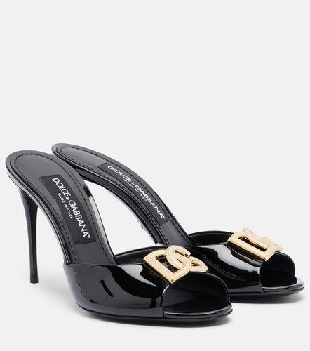 Mules DG en cuir verni - Dolce&Gabbana - Modalova