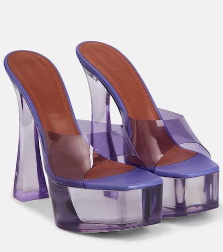Mules Dalida Glass à plateau en PVC - Amina Muaddi - Modalova
