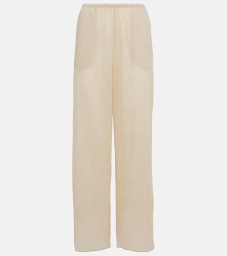 Pantalon ample Monogram en coton mélangé - Toteme - Modalova