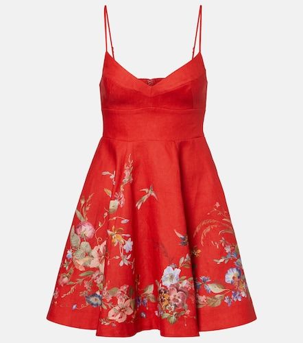 Robe Patience en lin à fleurs - Zimmermann - Modalova