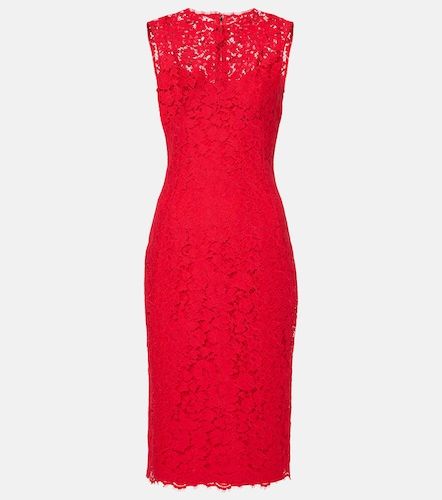 Robe midi en coton mélangé - Dolce&Gabbana - Modalova