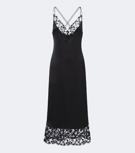 Robe nuisette en soie et dentelle - Fendi - Modalova