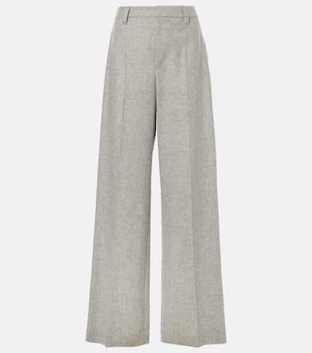 Pantalon ample en laine et cachemire - Brunello Cucinelli - Modalova