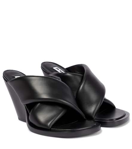 Mules matelassées en cuir - Jil Sander - Modalova