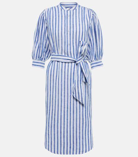 Robe chemise rayée en lin - Polo Ralph Lauren - Modalova