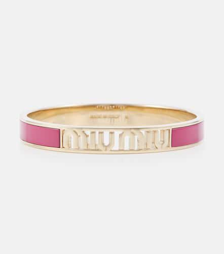 Miu Miu Bracelet en émail à logo - Miu Miu - Modalova