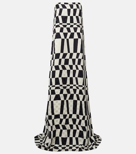 Robe bustier à imprimé - Dries Van Noten - Modalova