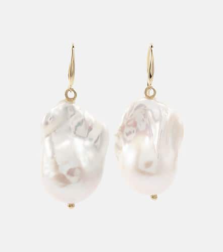 Boucles d'oreilles en or 14 ct et perles - Mateo - Modalova