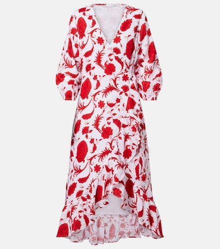 Robe midi Evia imprimée en lin - Heidi Klein - Modalova