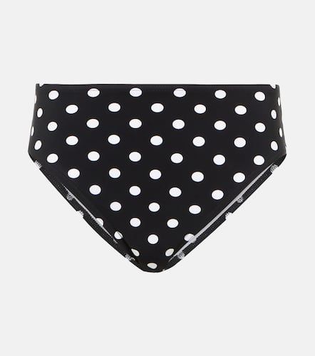 Culotte de bikini à taille haute et pois - Karla Colletto - Modalova