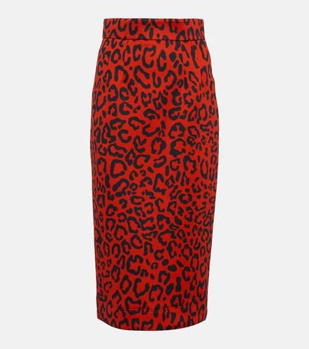 Jupe crayon à motif léopard - Dolce&Gabbana - Modalova