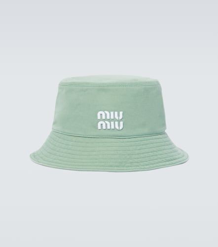 Miu Miu Chapeau bob brod en jean - Miu Miu - Modalova