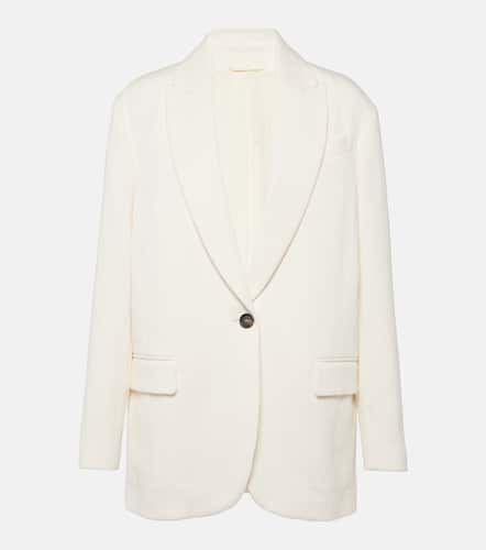 Blazer en coton et lin - Brunello Cucinelli - Modalova