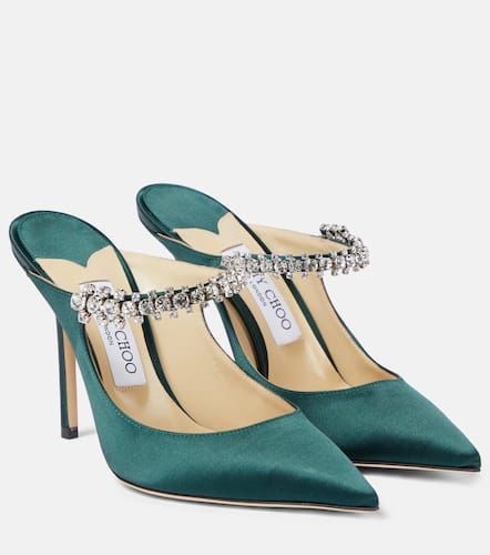 Mules Bing 100 en satin à ornements - Jimmy Choo - Modalova