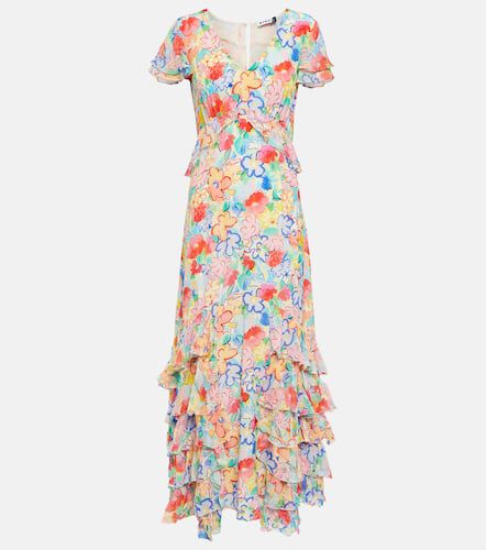 Robe midi Thanvi en soie à fleurs - Rixo - Modalova