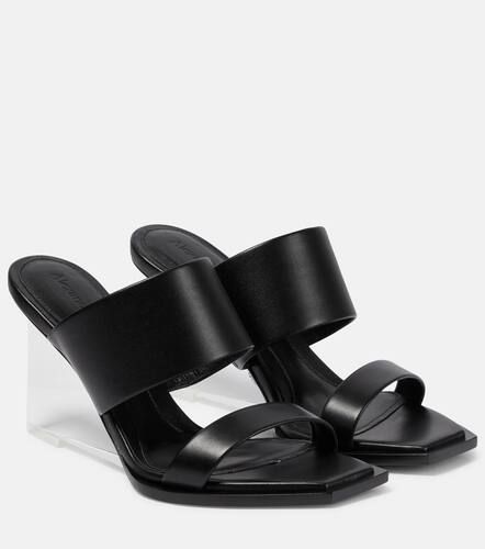 Mules compensées Shard en cuir - Alexander McQueen - Modalova