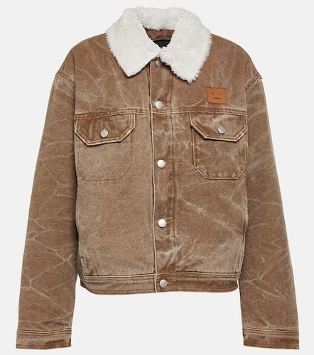 Veste en jean et shearling - Acne Studios - Modalova