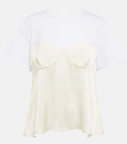 Sacai T-shirt en satin et coton - Sacai - Modalova