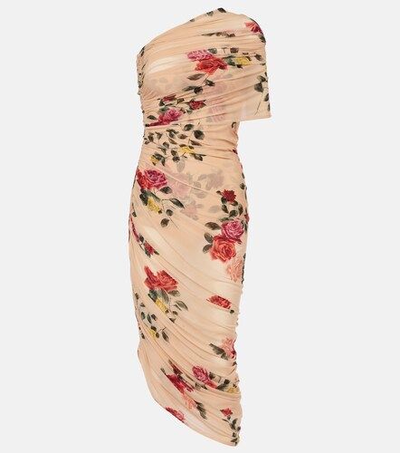Robe midi asymétrique à fleurs - Magda Butrym - Modalova