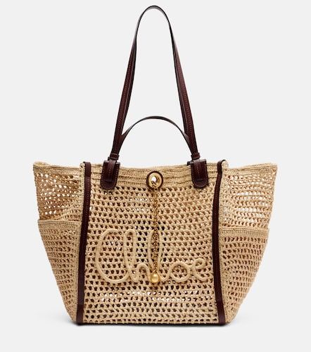 Chloé Cabas Iconic Large en raphia - Chloe - Modalova