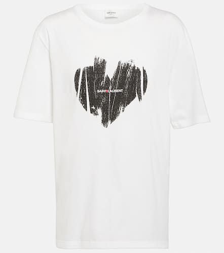 T-shirt imprimé en coton - Saint Laurent - Modalova