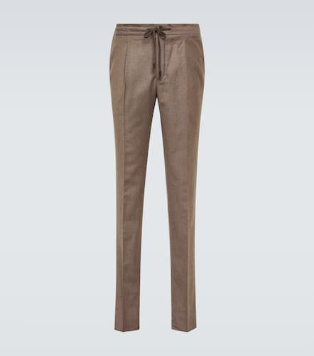 Pantalon fuselé en laine vierge - Incotex - Modalova