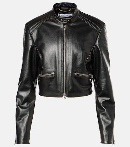 Acne Studios Veste biker en cuir - Acne Studios - Modalova