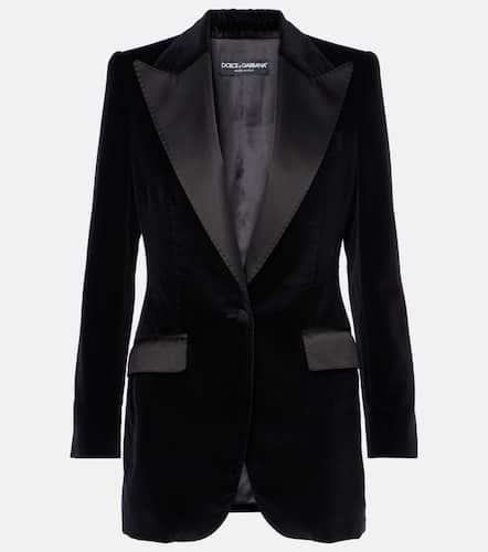 Veste de smoking en velours - Dolce&Gabbana - Modalova