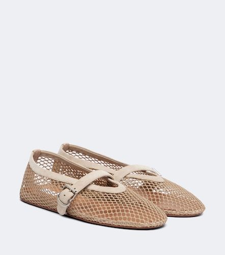 Alaïa Ballerines en résille et daim - Alaia - Modalova