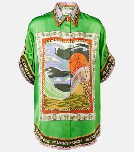 Alémais Chemise Lucky Pace imprimée en soie - Alemais - Modalova