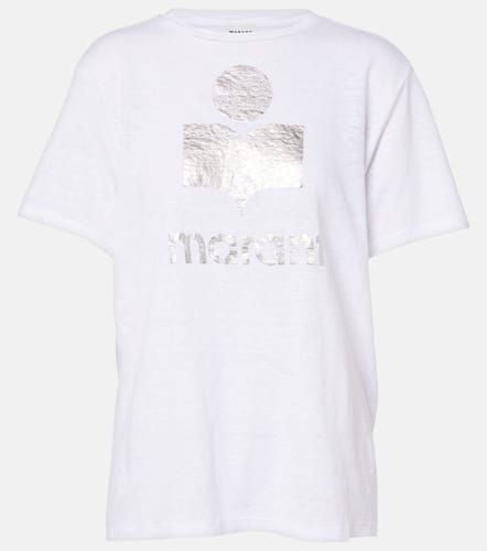 T-shirt Zewel imprimé en lin - Marant Etoile - Modalova