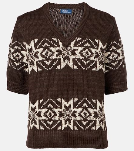 Pull intarsia en coton et laine - Polo Ralph Lauren - Modalova