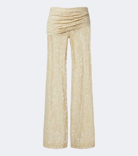 Pantalon ample Rocio en coton mélangé et dentelle - De La Vali - Modalova