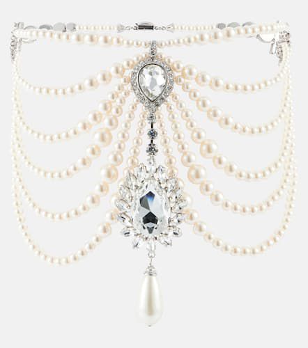 Collier à perles fantaisie - Alessandra Rich - Modalova