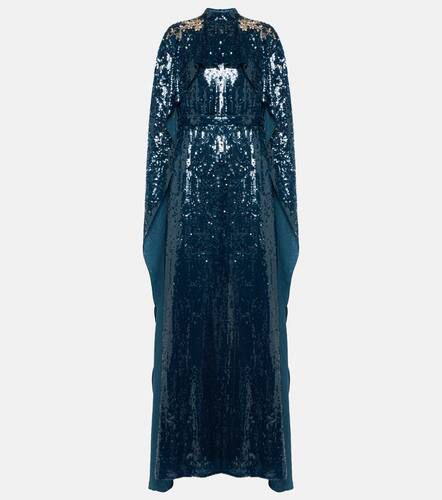 Erdem Robe cape longue à sequins - Erdem - Modalova