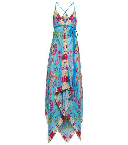 Robe longue en soie à fleurs - Etro - Modalova