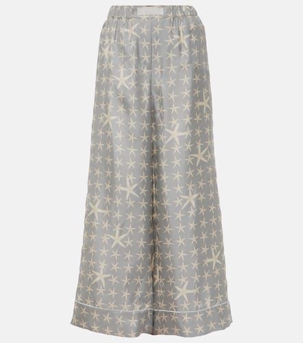 Pantalon ample Stella Marina en soie - Versace - Modalova
